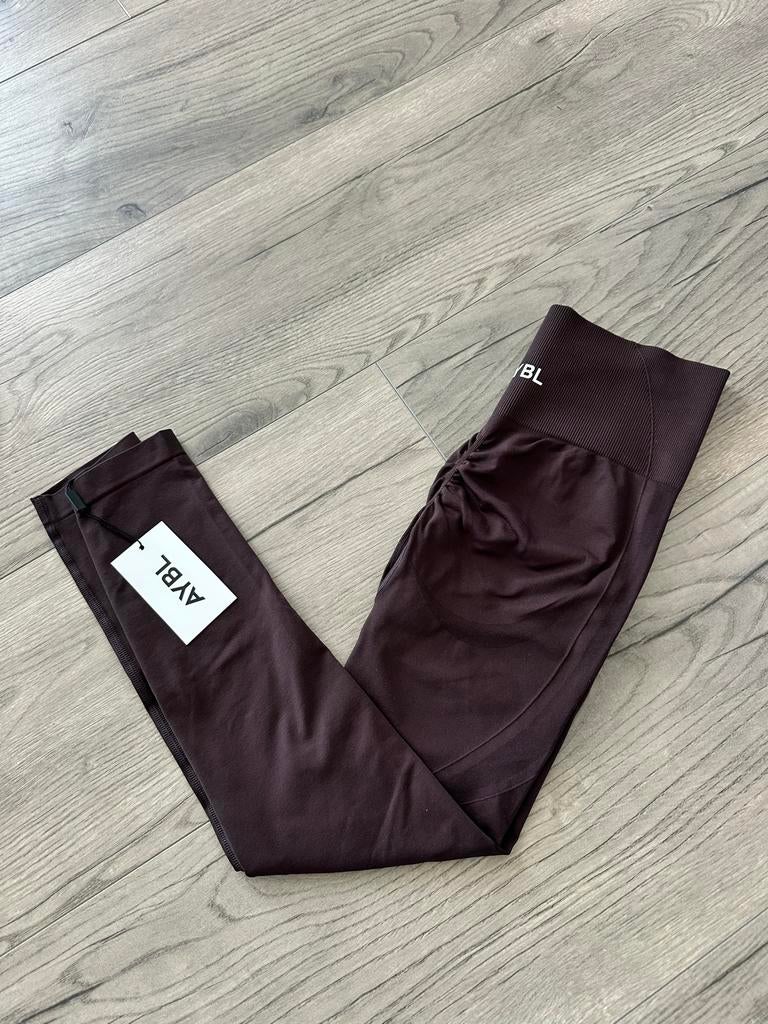 AYBL scrunch legging XS nieuw, Legging, Bruin, Verzenden, Nieuw