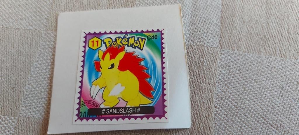 pokemon postzegel gelimiteerd zeldzaam Sandslash, Ophalen of Verzenden, Nieuw, Overige typen