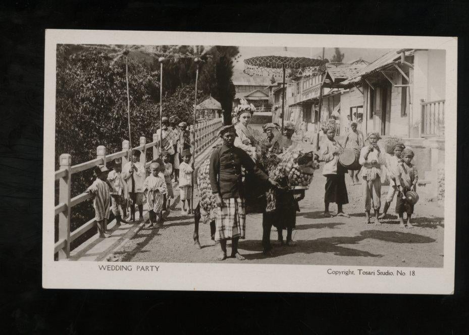 Nederlands indië  1935 wedding fotokaart (33-20), Ophalen, 1920 tot 1940, Buiten Europa
