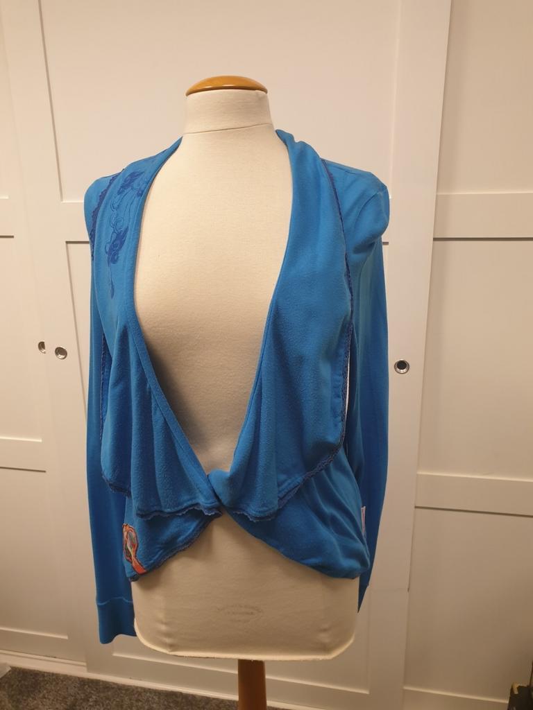 Blutsgeschwister Vest - Maat S - Blauw met print, Kleding | Dames, Blauw, Ophalen of Verzenden, Blutsgeschwister, Maat 36 (S)