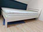 Bed / twijfelaar  120 x 200 cm, Huis en Inrichting, Slaapkamer | Bedden, Ophalen, Gebruikt, Wit, Twijfelaar