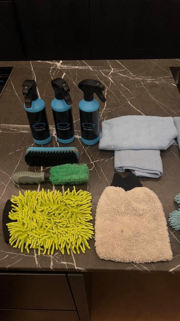 Complete Auto detailing set STIPT + doeken + borstels., Auto diversen, Onderhoudsmiddelen, Ophalen of Verzenden