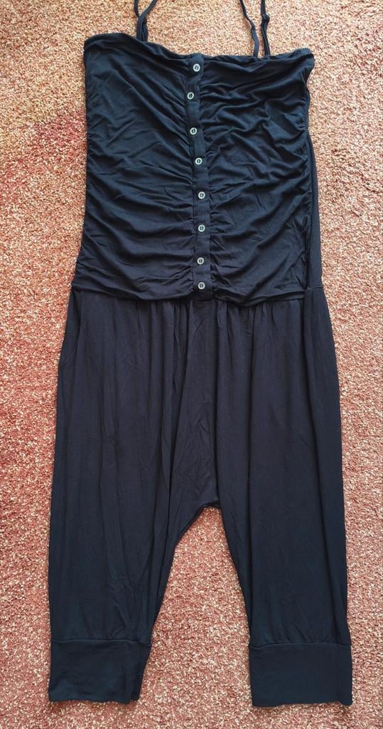 Zwarte jumpsuit tricot, Kleding | Dames, Jumpsuits, Maat 38/40 (M), Zwart, Ophalen of Verzenden, Zo goed als nieuw
