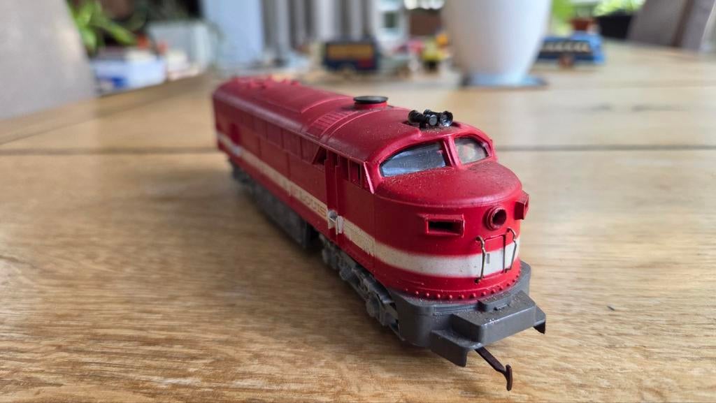 Oude Rivarossi model trein locomotief Minneapolis H0, Hobby en Vrije tijd, Modeltreinen | H0, Overige merken, Gebruikt, Ophalen of Verzenden