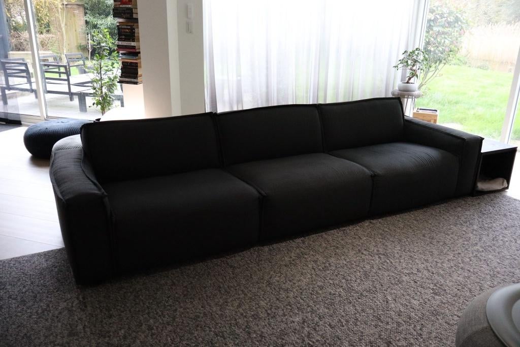 Grijze Umix bank, Huis en Inrichting, Banken | Bankstellen, Ophalen, Gebruikt, 300 cm of meer, Rechte bank