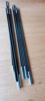 2 zes delige Fiber tentstokken met elastiek. 315 en 320 cm., Ophalen of Verzenden, Gebruikt
