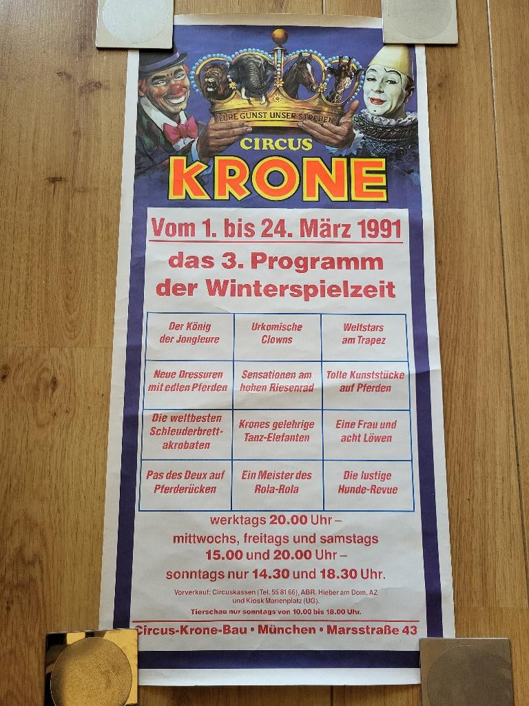 Circus/ mooie circusaffiches te koop/ in nette staat., Ophalen of Verzenden, Gebruikt