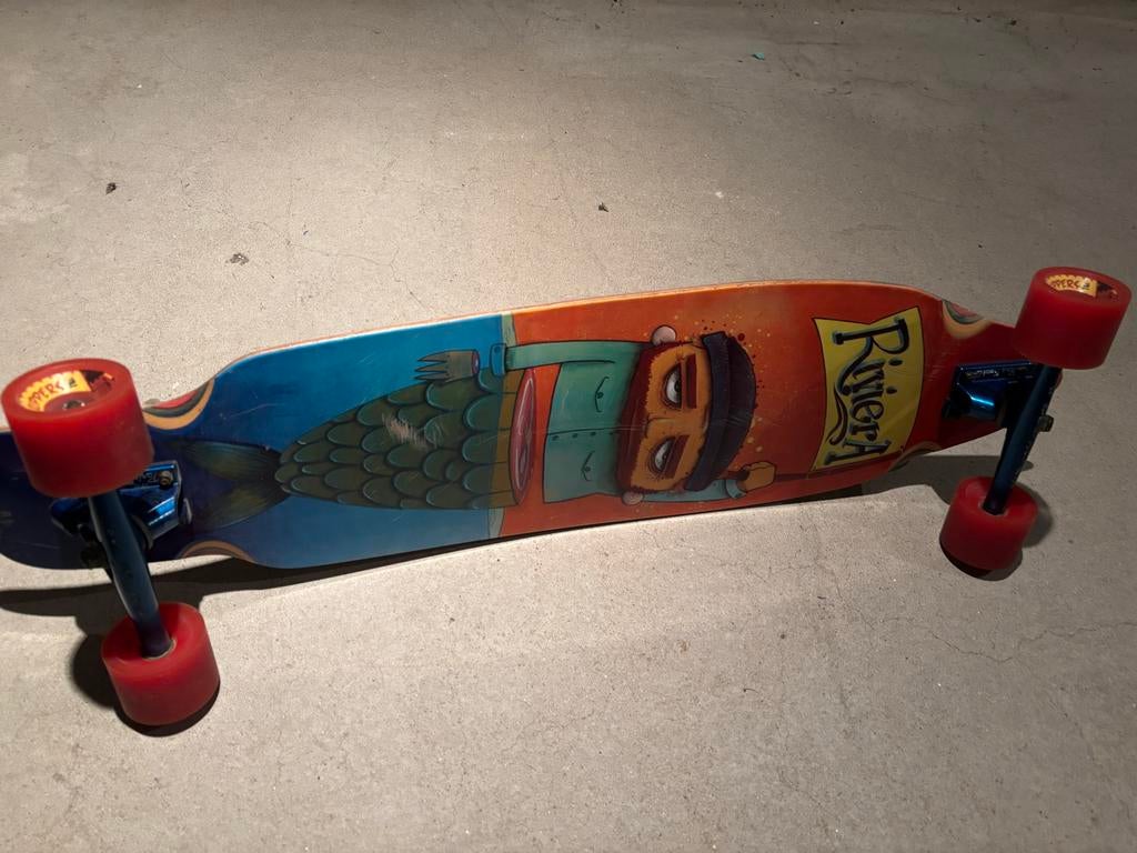 Longboard Riviera, Sport en Fitness, Skateboarden, Ophalen of Verzenden, Gebruikt, Skateboard, Longboard