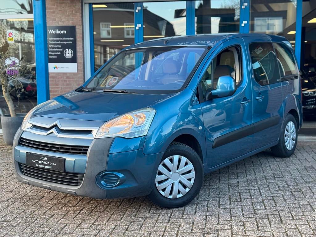 Citroen BERLINGO 1.6-16V Multispace 2008 BLAUW AIRCO APK NAP, Auto's, Citroën, Voorwielaandrijving, Stof, Gebruikt, Zwart