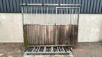 Voorwand met schuifdeur | 2880 x 2200 mm. | Gebruikt, Weidegang, 4 paarden of pony's of meer
