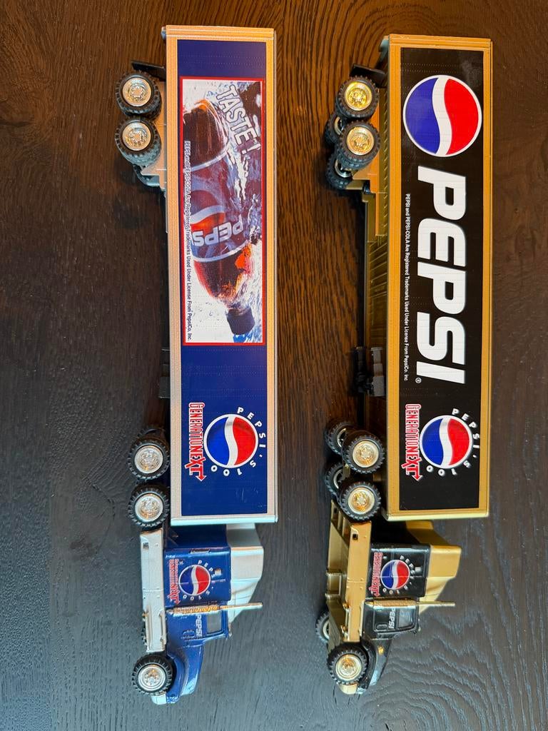 Gouden Miniatuur Vrachtwagen Pepsi - Limited Edition, 1:32 tot 1:50, Zo goed als nieuw, Truck, Ophalen