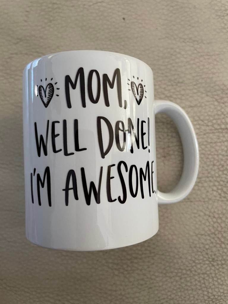 Mok voor moeder, Ophalen of Verzenden, Zo goed als nieuw, Overige stijlen, Kop(pen) en/of Schotel(s)