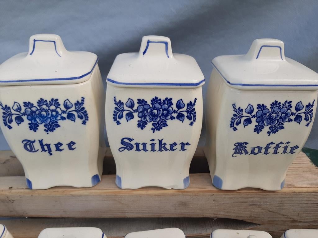 Voorraadpotten / koffie / thee / suiker, Huis en Inrichting, Ophalen of Verzenden
