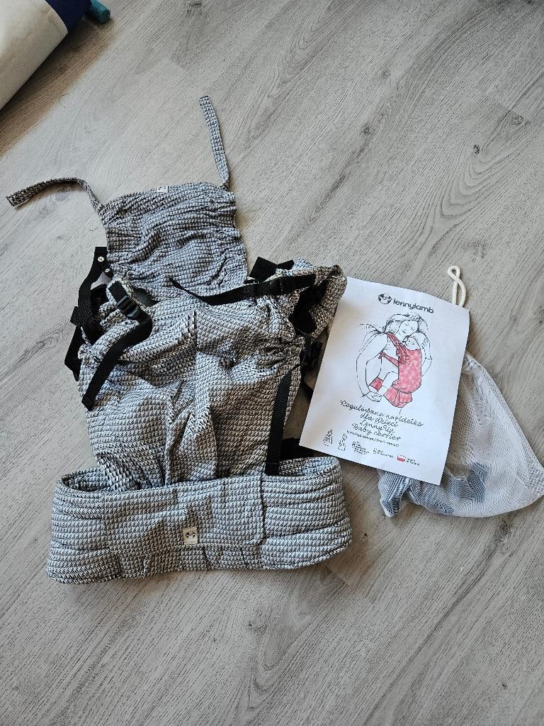 Lennylamb babycarrier draagzak baby ergonomisch., Overige merken, Gebruikt, Buik of Rug, Ophalen of Verzenden