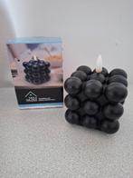 LED Kaars - Villa Volance Bubble Kaars Zwart, Kunststof, Zwart, Nieuw, Ophalen of Verzenden