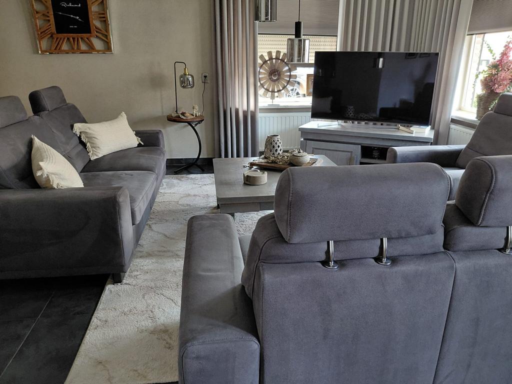 Complete bankstel: driezits, tweezits en fauteuil, Huis en Inrichting, Banken | Bankstellen, Ophalen, Gebruikt, 75 tot 100 cm