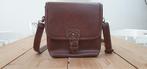 Fototas / cameratas - (nep) leren bruine camera tas vintage, Overige merken, Ophalen of Verzenden, Nvt, Schoudertas