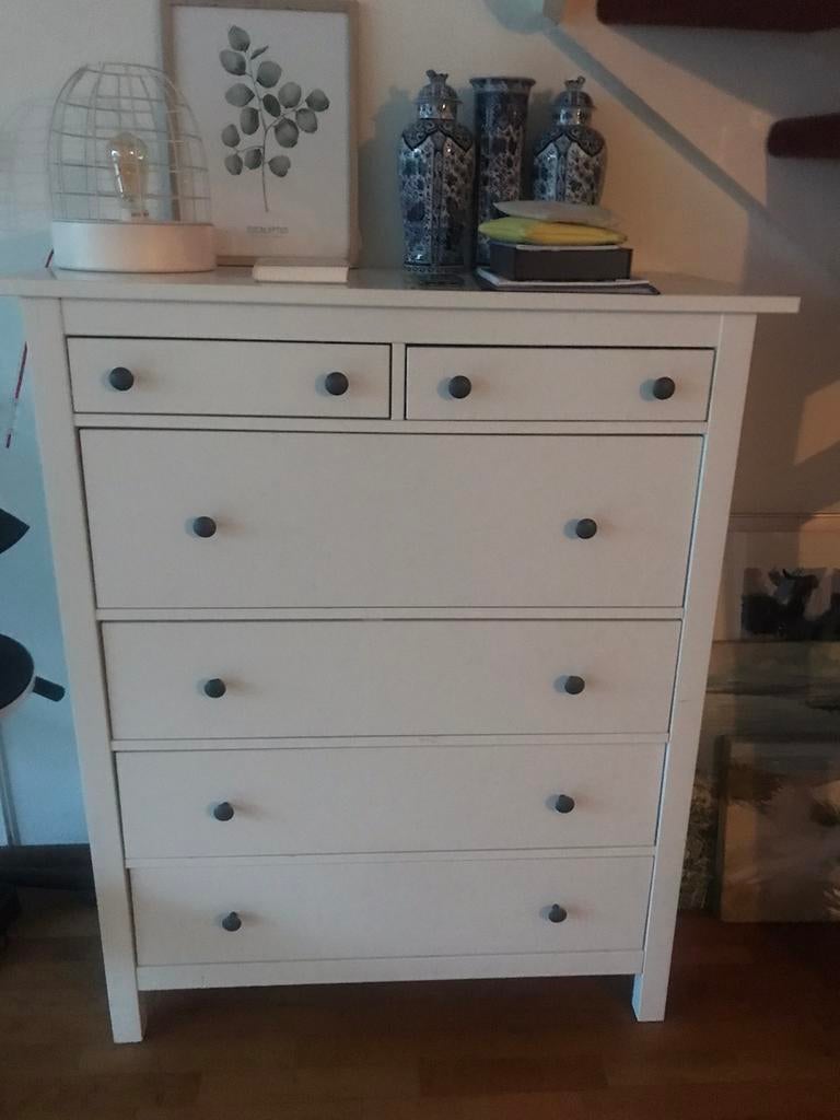 Hemnes ladekast 6 lades 108x131x50 cm, Ikea., Ophalen, Gebruikt, 100 tot 150 cm, 5 laden of meer