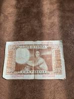 Bankbiljet 100 Pesetas Spanje, Postzegels en Munten, Bankbiljetten | Europa | Niet-Eurobiljetten, Ophalen of Verzenden