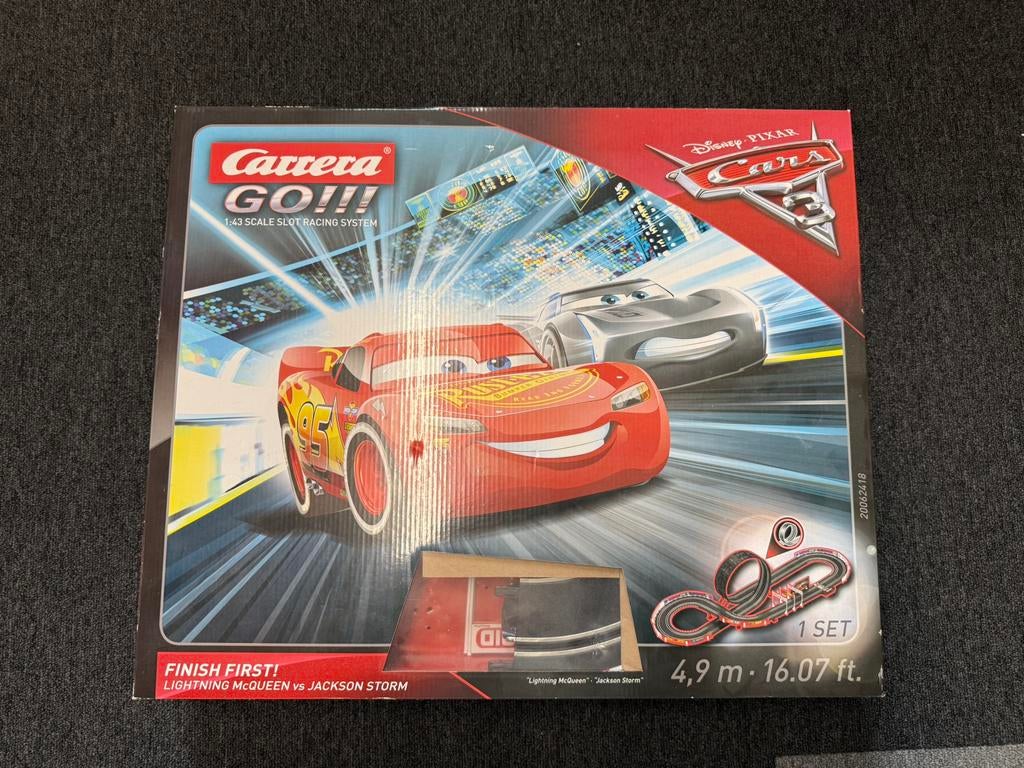 Racebaan carrera go Disney Cars, Ophalen, Zo goed als nieuw, Elektrisch, Carrera