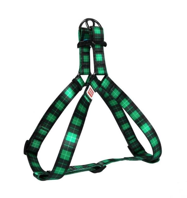 WAUDOG Green Tartan Harnas / Hondentuig Borst 40-55 cm OP=OP, Dieren en Toebehoren, Honden-accessoires, Nieuw, Ophalen of Verzenden