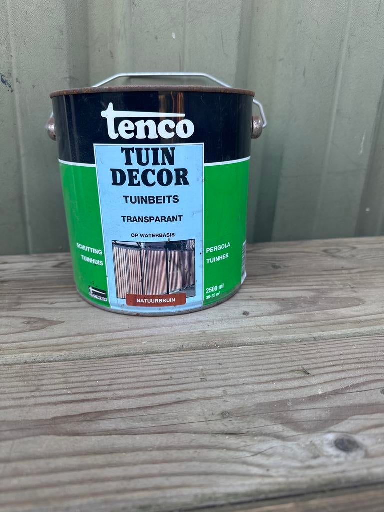 Tenco Tuindecor Tuinbeits Transparant - Natuurbruin 2.5L, Bruin, Nieuw, Beits, Ophalen of Verzenden
