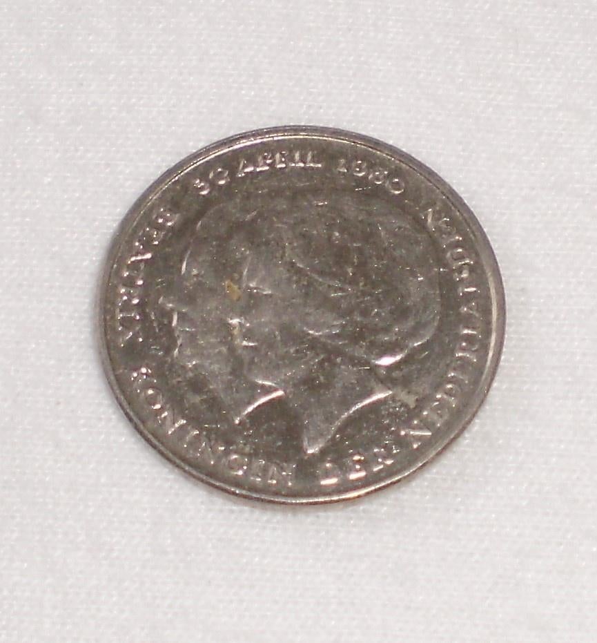1 Gulden - 30 april 1980 - Koningin Juliana + Beatrix, Verzenden, Koningin Juliana, 1 gulden, Losse munt