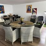 4 Seasons Outdoor (4SO) tuinset – Tafel 150 cm + 6 stoelen, Tuin en Terras, Gebruikt, ., Ophalen of Verzenden, Wicker