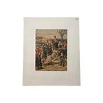 Antiek Franse kleurenlitho van Le Petit Journal, uit 1909, Ophalen of Verzenden