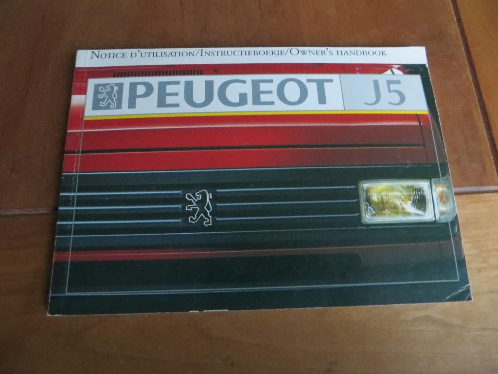 Instructieboek Peugeot J5 benzine, diesel 1991 meertalig +NL, Ophalen of Verzenden