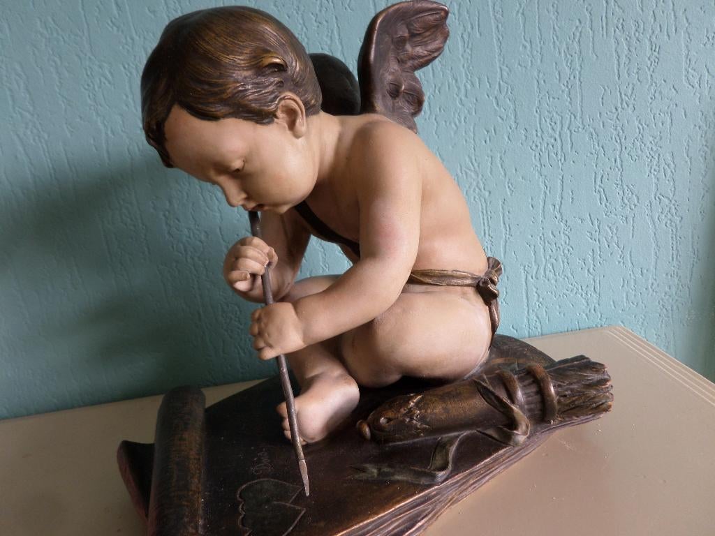 antiek beeld Cupido, Ophalen of Verzenden