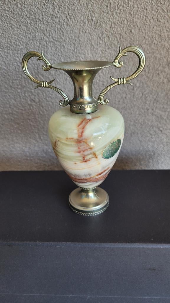 Vintage onyx vaasje ​​, Antiek en Kunst, Ophalen of Verzenden