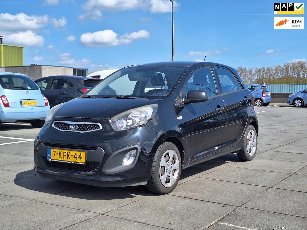 Kia Picanto €3950-1.0 CVVT ISG Apk 12/2026 Airco Nap 5drs, Voorwielaandrijving, Euro 5, Stof, Gebruikt