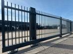 Dubbele Automatische Schuifpoort, Ophalen, Zo goed als nieuw, IJzer, Spijlenhekwerk