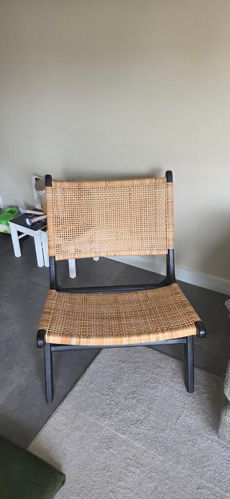 Mooie webbing stoel, Ophalen, Zo goed als nieuw, Eén