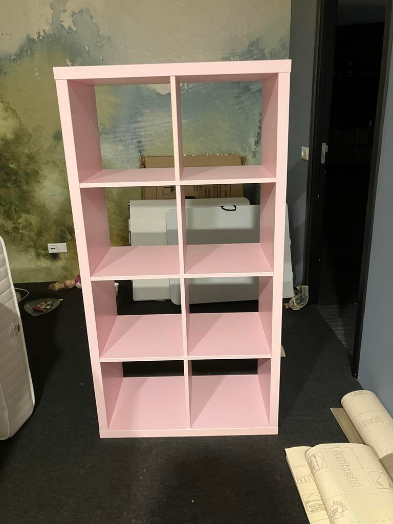 Roze IKEA Kallax kast - Gebruikt, Huis en Inrichting, Ophalen, Gebruikt