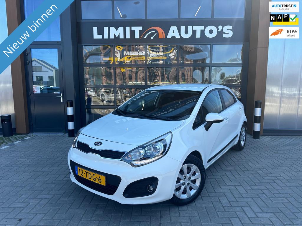 Kia Rio 1.2 CVVT Plus Pack Airco/El.ramen/Led/Trekhaak/5drs/, Auto's, Euro 5, 4 cilinders, Wit, Origineel Nederlands