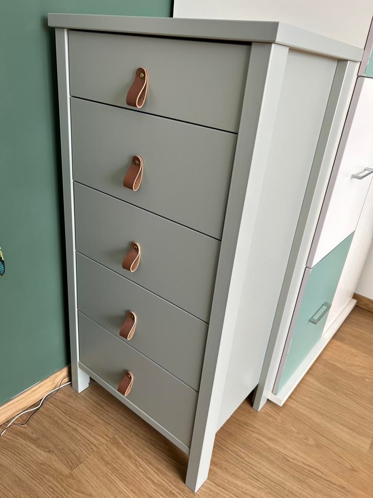Ladekast olijfgroen, Ophalen, 5 laden of meer, 50 tot 100 cm, Zo goed als nieuw