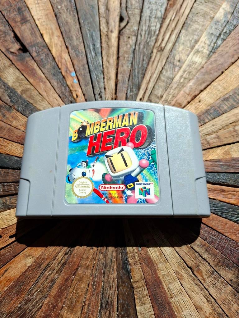 Bomberman Hero N64 - Klassieke Actie-Avontuur Game, Spelcomputers en Games, Games | Nintendo 64, Gebruikt, Avontuur en Actie, 1 speler