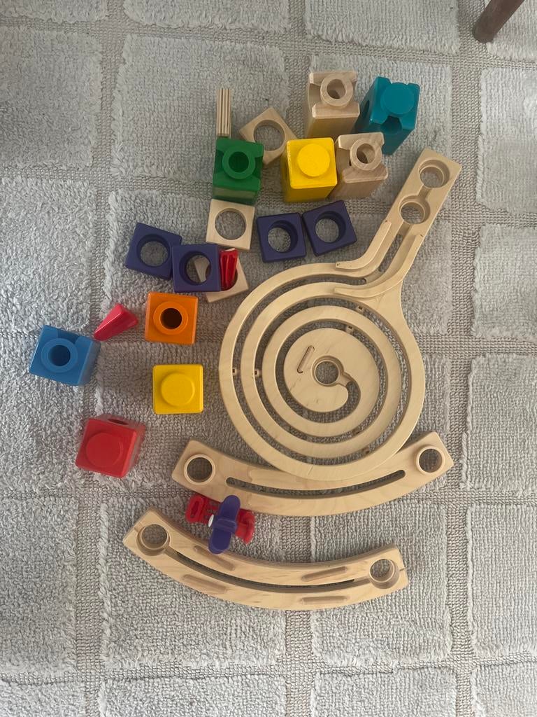 Houten Knikkerbaan Hape Bouwblokken - Educatief Speelgoed, Ophalen of Verzenden, Gebruikt, Jongen of Meisje