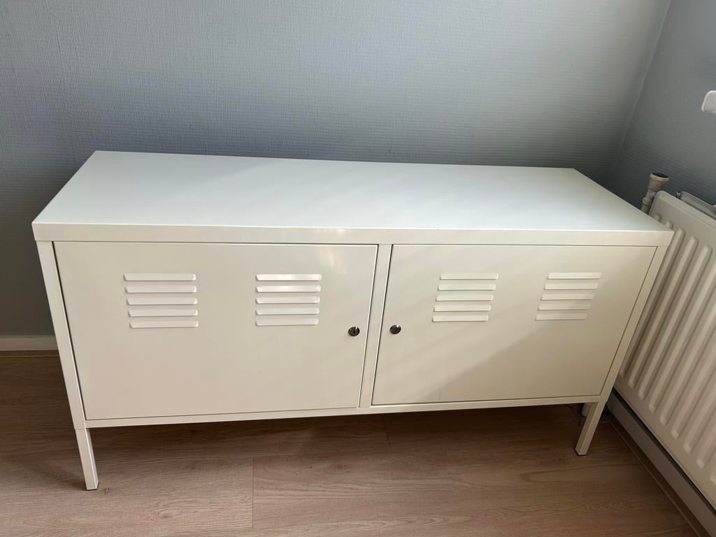1x IKEA PS witte kast / tv meubel: MOET WEG, Ophalen, Gebruikt, 100 tot 150 cm, Minder dan 100 cm