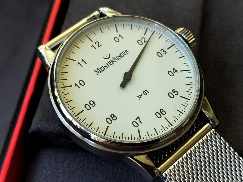 Meistersinger No 01 Automatisch horloge - ongedragen! 43 mm, Ophalen of Verzenden, Zo goed als nieuw, Overige merken