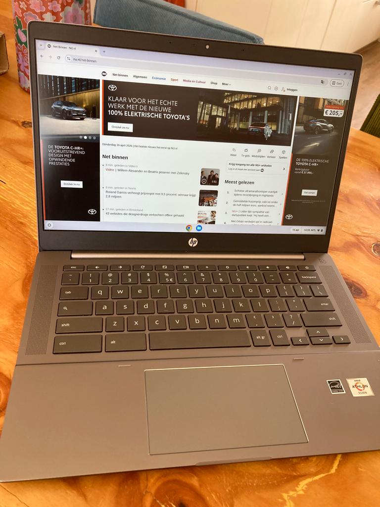 HP Chromebook 14” Full HD – snel, licht & netjes, Computers en Software, 14 inch, 4 GB of minder, HP chromebook, Ophalen of Verzenden