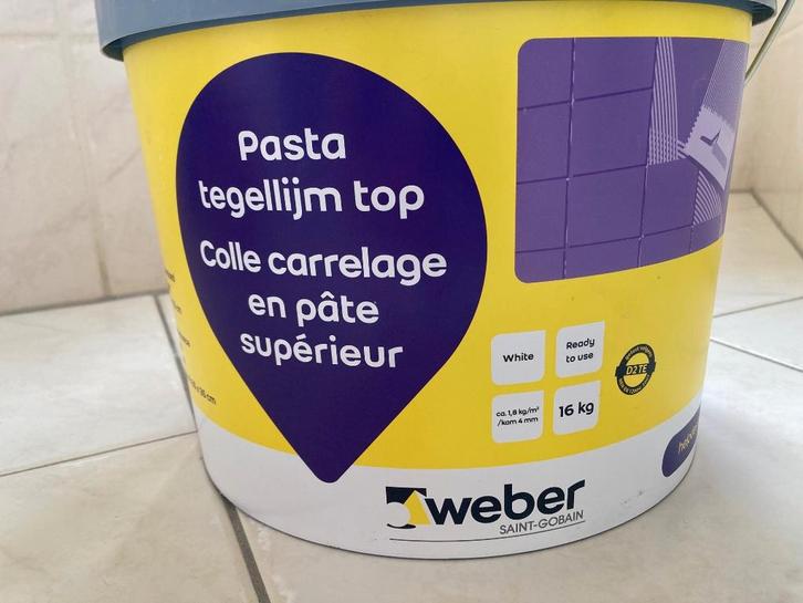 weber tegellijm, Doe-het-zelf en Verbouw, Tegels, Nieuw, Overige typen, Overige materialen, Minder dan 20 cm, Minder dan 20 cm