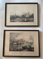 Twee leuke prenten van het eiland Guernsey, in nette staat, Ophalen of Verzenden