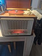 Oude radio met platenspeler, Ophalen of Verzenden, Gebruikt, Platenspeler, Overige merken