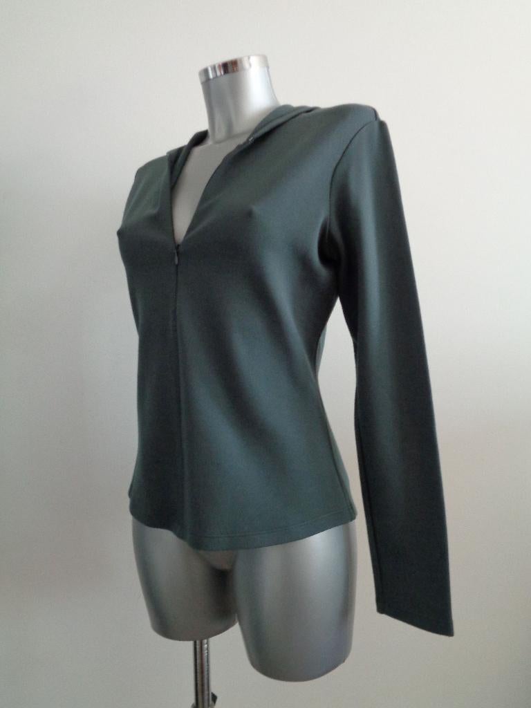 Mandarina Duck trui antraciet met hoodie maat 38 origineel, Verzenden, Zo goed als nieuw, Maat 38/40 (M), Grijs