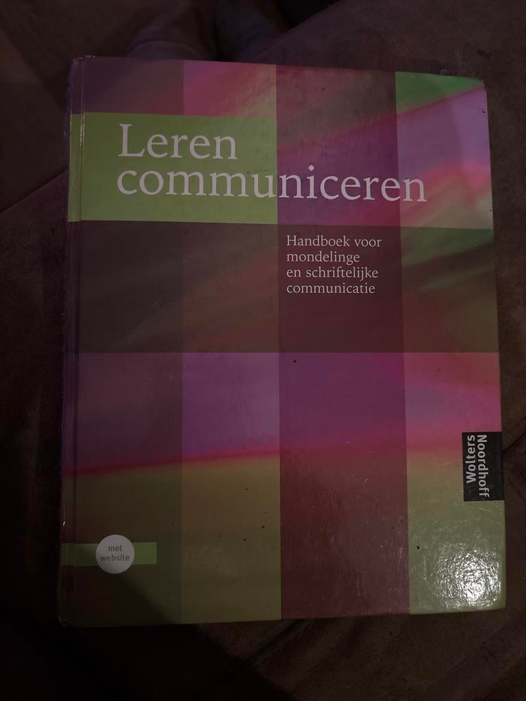 Leren communiceren, Boeken, Ophalen of Verzenden, Zo goed als nieuw, Sociale wetenschap