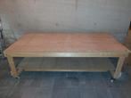 Werktafel op wielen, 244x122cm, Ophalen