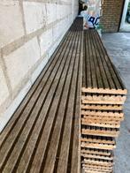 Hardhouten vlonderplanken Bankirai 21 mm , 19 m2., Tuin en Terras, Palen, Balken en Planken, Ophalen, Gebruikt, Planken, Hardhout